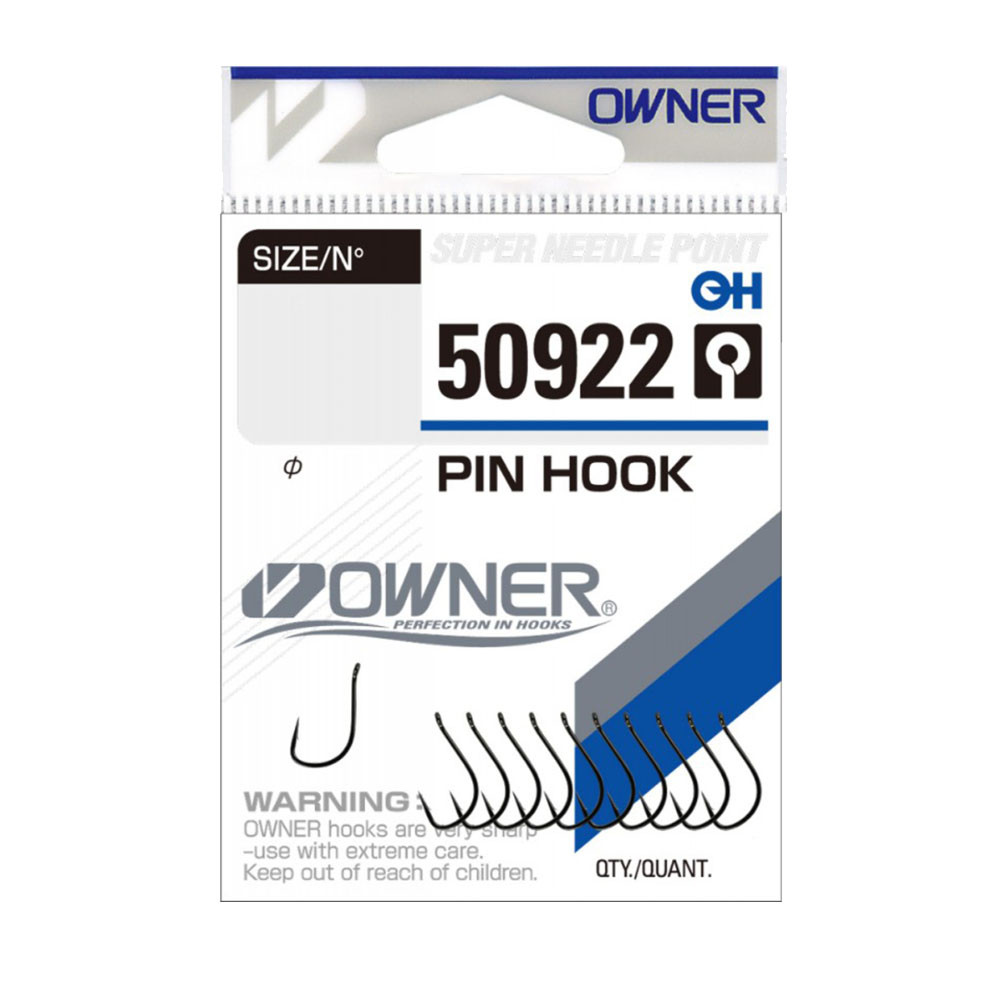 Owner Pin Hook 50922, black-chrome, 18